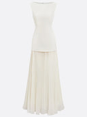 Miriam | Geplooide maxi-jurk