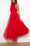 Victoria | Maxi-jurk met halternek