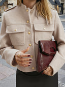 Freda | Enkelrijige casual jas