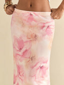 Aria | Bloemen maxi rok