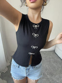 Marie | Tanktop met strikdetail