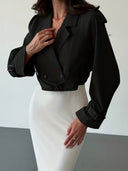 Nora | Korte trenchcoat