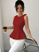 Diana | Tanktop met strikbandjes