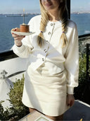 Jean | Kort gebreid vestje