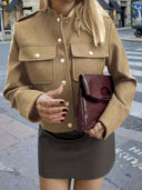 Freda | Enkelrijige casual jas