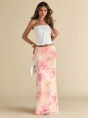 Aria | Bloemen maxi rok