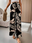 Rica | Bloemenprint wijde broek