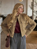 Freda | Enkelrijige casual jas