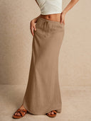 Vera | Maxi-rok met lage taille