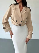 Nora | Korte trenchcoat