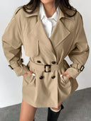 Penelope | Dubbelrijige trenchcoat