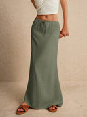Vera | Maxi-rok met lage taille