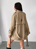 Penelope | Dubbelrijige trenchcoat