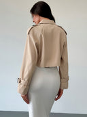 Nora | Korte trenchcoat
