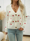 Kyla | Vest met hartjesprint