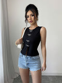 Marie | Tanktop met strikdetail