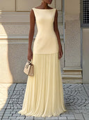 Miriam | Geplooide maxi-jurk