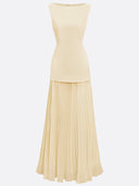 Miriam | Geplooide maxi-jurk