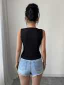 Marie | Tanktop met strikdetail