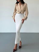 Nora | Korte trenchcoat