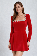 Ophelia | Mini-jurk met lange mouwen