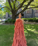 Ellie | Halter-neck maxi dress with ruffles
