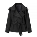 Ainsley | Dames Geleide Dubbelgeknoopte Trenchcoat Jas