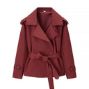 Ainsley | Dames Geleide Dubbelgeknoopte Trenchcoat Jas