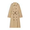 Alexandra | Dames Geknoopte Dubbelzijdige Lange Trenchcoat