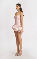 Alia | Dames Strapless Ballon Draped Mini Cocktailjurk