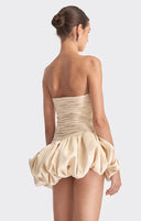 Alia | Dames Strapless Ballon Draped Mini Cocktailjurk
