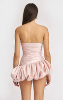 Alia | Dames Strapless Ballon Draped Mini Cocktailjurk