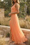Christine | Maxi-jurk met hoge split