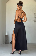 Amanda | Dames Eén-Schouder Split Maxi Prom Dress