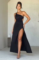 Amanda | Dames Eén-Schouder Split Maxi Prom Dress
