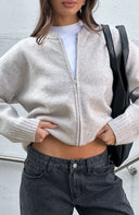 Augusta | Dames Drop Shoulder Zip Front Gebreide Cardigan