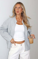 Augusta | Dames Drop Shoulder Zip Front Gebreide Cardigan