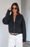 Augusta | Dames Drop Shoulder Zip Front Gebreide Cardigan