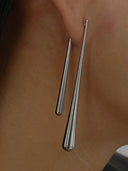 Austina | Vrouwen Lange Druppel Dangle Tapered Vorm Oorbellen