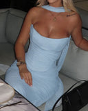 Bindi | Strapless Maxi Bruidsgast Jurk voor Dames met Sjaal