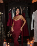 Bindi | Strapless Maxi Bruidsgast Jurk voor Dames met Sjaal