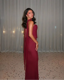 Bindi | Strapless Maxi Bruidsgast Jurk voor Dames met Sjaal