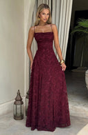 Briar | Dames Bloemen Mouwloze Maxi Herfst Bruidsgast Jurk