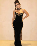 Camryn | Dames Strapless Luipaard Maxi Jurk met Sjaal