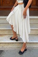 Cheyenne | Vrouwen Asymmetrische Sjaal Zoom Midi Rok