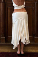 Cheyenne | Vrouwen Asymmetrische Sjaal Zoom Midi Rok