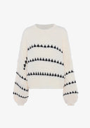 Clementina | Dames Oversized Trui met Brede Mouwen en Contrast