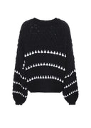 Clementina | Dames Oversized Trui met Brede Mouwen en Contrast