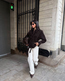 Deborah | Dames Geknoopte Sjaalkraag Faux Suède Trenchcoat Jas