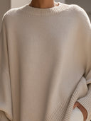 Delilah | Dames Oversized Trui met Ronde Hals